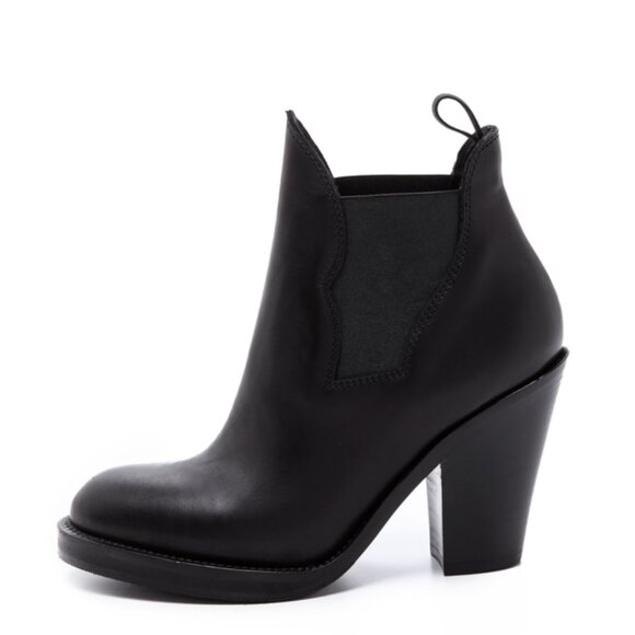 ACNE Studios Star BLACK Ankle Booties - Picture 6 of 9